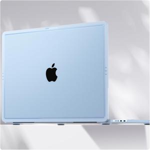 CrackGuard for MacBook Air 15 inch Case | M4 M3 M2 2026 2025 2024 2023 | Anti-Crack Upgrade |100% Match Official Color | Hard Shell Laptop Cover | A3241 A3114 A2941 | Sky Blue Clear