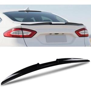 Glossy Black Truck Spoiler Fit for Ford Fusion 2013-2020Abs Material Rear Spoiler Wing Lip,Punch-Free Installation Rear Tail Wing