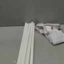 VASMIA Luggage Rack, Folding Suitcase Stand with Storage Shelf,Bamboo Luggage Stand for Guest Room,Bedroon and Hotel,Holds up to 131 lb,Fit Most Luggage Size,White