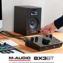 M-AUDIO BX3BT Pair 3.5" Studio Monitors and PC Speakers with Bluetooth for Recording and Multimedia with Music Production Software