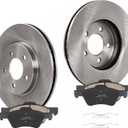 MOSTPLUS 11.92 '' Front Vented Disc Brake Rotors+Ceramic Brake Pad Compatible for 2005-2010 Ford Escape Mazda Tribute Mercury Mariner Brake Rotors Pads Kit