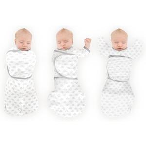 SwaddleDesigns 6-Way Omni Swaddle Sack Arms Up Swaddle for Newborn, More Options to Calm Startle Reflex, Improves Sleep (3M (12-18 Pound), Tiny Hedgehogs)