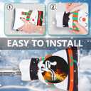 Outdoor Faucet Covers for Winter 8.7" H X 6.3" W 2-Pack, Garden Faucet Socks for Freeze Protection, Waterproof Insulated Reusable Spigot Cover Spigot Sock