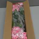 Artificial Geranium Fake Flowers for Outdoors Decoration, 6 Bundles Silk Geraniums Pink Flower UV Resistant Look Real Faux Plants for Outside Planter Front Door Garden Porch Patio Balcony Yard Home