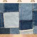 10x8ft Fabric Denim Photo Studio Essentials Denim Photography Backdrop Vintage Blue Jean Patchwork Pattern Kids Women Birthday Banner Photoshoot Prop