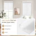 Grandekor No Drill Cordless Zebra Blinds, Dual Layer Light Filtering Day & Night Roller Shades, Inside Mount Free-Stop Privacy Window Shades for Home, Easy Install(27" W x 64" H, White)