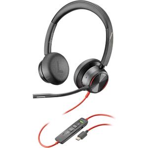 Poly Blackwire 8225 Premium Wired Headset (Plantronics) – Active Noise Canceling – Hi-fi Stereo - Connect to PC/ Mac - Works w/ Teams, Zoom