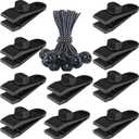 Tarp Clips Heavy Duty Lock Grip, 20 Pack Tarp Clamps Heavy Duty, Shark Tent Fastener Clips Holder, Pool Awning Cover Bungee Cord Clip, Car Cover Clamp