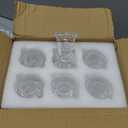 18Pcs Glass Taper Candle Holders Bulk Clear Crystal Candle Stick Candle Holders Elegant Tapered Candlestick Holders Bulk Glass Candlestick for Table Centerpiece Wedding Party Christmas Thanksgiving (Transparent)