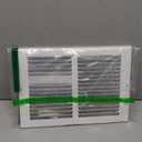 Fits 12x8 Duct Opening | Steel Return Air Grille by Handua | Vent Cover Grill for Sidewall and Ceiling | White | HVAC Cold Air Intake Grille | Outer Dimensions: 13.75"W X 9.75"