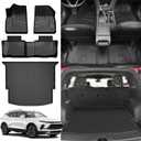 AOMSAZTO Floor Mats & Cargo Liner for 2019-2025 2026 Chevy Blazer (Gas Only) - 1st & 2nd Row All Weather Protection Floor Liners Waterproof Car Trunk Mat for Chevrolet Blazer