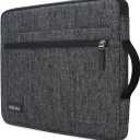 KIZUNA Laptop Sleeve Case 15.6 Inch Water-Resistant Computer Carrying Bag for MacBook Pro 16 M1 M2 Max 2023/Dell XPS 15/HP Envy x360 15/16" Lenovo IdeaPad Flex 5i/LG gram 15/HUAWEI MateBook D 16, Grey