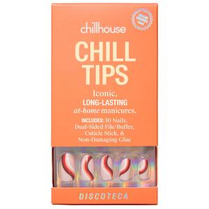 Chillhouse - Chill Tips, Press on Nails Kit - Discoteca (Oval) - 30 Nail Shapes & Sizes - Up to 2 Weeks of Wear - Customizable Fit - Reusable - Latina Founded & Women Owned - Beauty & Self Care