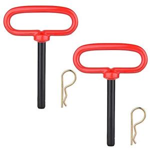 Comonc 3/4 inch Red Handle Hitch Pin Trailer Towing Hitch Pin and Clip Tractor Pins ,3/4 * 6-1/2 inch