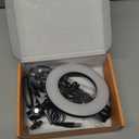 Video Conference Lighting Kit, Ring Light Clip on Laptop Monitor with 5 Dimmable Color & 5 Brightness Level for Webcam Lighting/Zoom Lighting/Remote Working/Self Broadcasting and Live Streaming, etc.