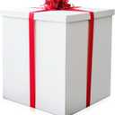 Extra Large Gift Box 28x28x28"Giant, Jumbo, White Gift Boxes with Lid for Large Gifts, Big Presents for Birthday Surprise, Gender Reveal, Valentine's Day, Chinese New Year and Other Celebrations, Not for Heavy-Duty Storage Use
