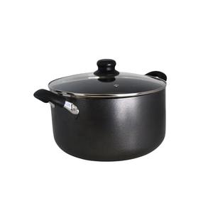 IMUSA USA 10Qt Nonstick Hammered Exterior Dutch Oven with Glass Lid