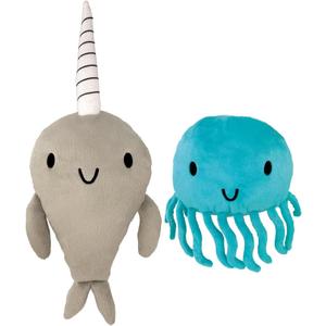 Narwhal and Jelly Plush Set: 14 and 7 W/Tentacles