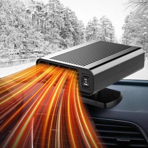 Car Heater - 12V Portable Car Heaters for Vehicle Plug in Cigarette Lighter 150W, 2 in 1 Fast Heating Defrost Defogger, 360 °Rotatable Windscreen Defogger Defroster for Trucks, SUV, Cars Windshield