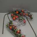 Woration 3PCS Artificial Pomegranate Tree Branches 37.4 inch Fake Vivid Fruit Pomegranate Berries Branches Lifelike Props Vase Home Party Decoration