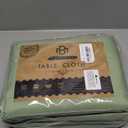 BRILLMAX 6 Pack Sage Green Tablecloths for 6 Foot Rectangle Tables 60 x 102 Inch - 6ft Rectangular Bulk Linen Polyester Fabric Washable Cloth Cover for Wedding Reception Banquet Birthday Party