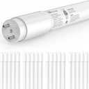 JESLED 20-Pack T8 LED Tube Lights 4Ft, 14W 2450LM 4000K, Single or Double End Powered, Plug and Play or Ballast Bypass, Type A+B 4 Foot T10 T12 Fluorescent Bulbs Replacement, Frosted