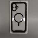 Miracase Magnetic for iPhone 16 Plus Case Full-Body Phone with Built-in Glass Screen Protector, [Compatible with MagSafe] Military Drop Proof 16 Plus Cover Bumper 6.7 inch, Black