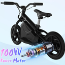 EVERCROSS Electric Balance Bike for Kids, 100W Lightweight Toddler Bike with 12" Inflat Tires24V 4AH Electric Motorcycle for Kids, Gift Bike for 3+ Boys Girls