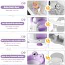 Baby Bath Seat for Babies 5-10 Months & up Non-Slip Toddler Bath Seats for Sitting Up Infant Bathtub Chair with Suction Cups and Soft Cushion for Baby Shower Tub Seat