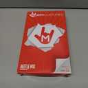 Morph Beetle Wig White Frizzy Hair Wig with Green Roots and Bald Cap for Halloween Costume for Men and Women, One Size