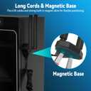 Eightwood WiFi 6E Tri-Band Antenna 6GHz 5GHz 2.4GHz Gaming WiFi Antenna Magnetic Base with 6.5ft Extension Cable for PC Desktop Computer PCIe WiFi 6E Card, Router