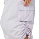 Forever 21 Women's Cargo Midi Skirt (Purple, XS)