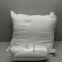 Beckham Hotel Collection Euro Size Throw Pillows (Set of 2), 26 x 26 Down Alternative Pillow Insert for Bed, Couch, and Sofa (White)