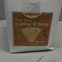 Pour Over Coffee Paper Filters 100 Count, Designed for Stagg XF, Kalita 185, Brumate & Chemex 6-Cup Pour Over Brewers, Brown Unbleached Disposbale Coffee Filters Large Cone Shape Dripper Accessories