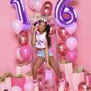 3 x Numbers 4 Balloons Purple Party Decorations for Women Men, 40 In Big Four Balloons for Engagement, Wedding, Celebration Party, Graduations, Photo Shoot