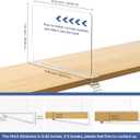 HBlife 4 Pack Closet Organizers and Storage, Clear Shelf Dividers, Vertical Purse Organizer for Closet Perfect for Sweater, Shirts, Handbags in Bedroom and Kitchen, Acrylic Bookshelf for Organization