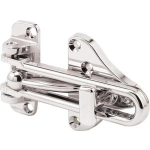 Prime-Line U 11318 Swing Bar Door Guard With High Security Auxiliary Lock, Chrome Finish (Single Pack)