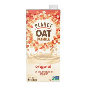 Planet Oat Oatmilk Without Lactose or Dairy NonGMO, Original, 32 Fl Oz (Pack of 6) (EXP 11/13/26)