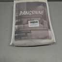 Beige Linen Curtains Pinch Pleated - 84 Inches Long Semi Sheer Curtains for Living Room with Rings Back Tab 2 Panels Set Light Filtering Farmhouse Drapes