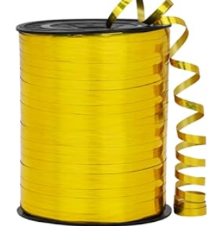 Gold Ribbon - 500 Yard Shiny Metallic Curling Ribbon for Gift Wrapping, Balloons, Parties & Occasions