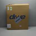 Drive Medical 11148-1 Folding Steel Bedside Commode Chair, Portable Toilet, Supports Individuals Weighing Up To 350 Lbs, with 7.5 Qt. Bucket and 13.5 Inch Seat, Grey