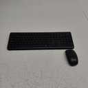 Wireless Keyboard and Mouse Combo, Full Size Silent Ergonomic Keyboard and Mouse, Long Battery Life, Optical Mouse, 2.4G Lag-Free Cordless Mice Keyboard for Computer, Mac, Laptop, PC, Windows (Black)