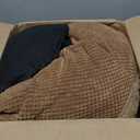 INVENHO Dog Bed Medium Size, Orthopedic Warming Soft Calming Sleeping Durable with Anti-Slip Bottom (M (30"x24"x9"), Dark Brown)