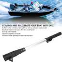 Tiller Handle Extension, Aluminum 17-25 Inches Telescopic Outboard Motor Extension with Safety Knob and Lock Latch, for Most Outboard Motors Boats Kayaks, Ergonomic Grip