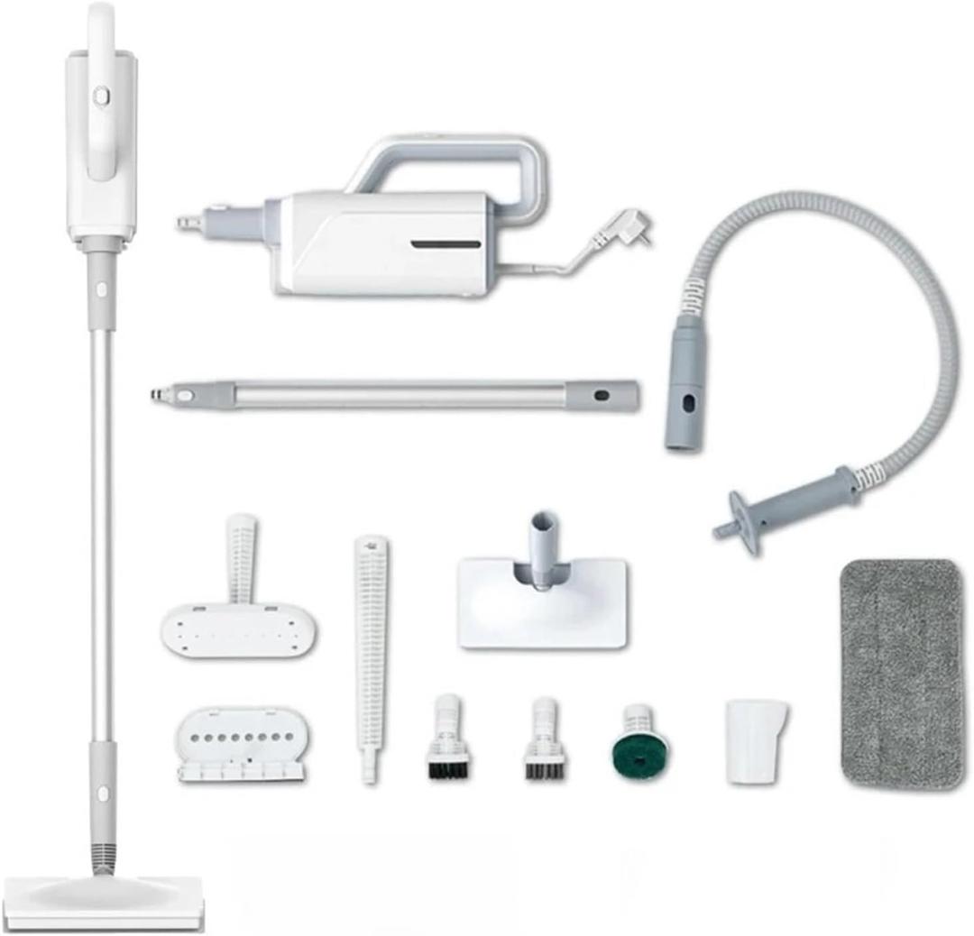 Heated Spray Steam Cleaner Mop Multi-Function Hand Steamer For Floor, Carpet, Window Cleaning (EU, 10pcs)