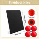 2-Pack Magnet Board, Magnet Display Stand, 12.6 x 11 Inch Memo Board with Removable Feet for Desk, Kitchen, Memo, Photo and Document Display(2, Black-Vertical)