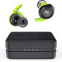 Monster Champion Wireless Earbuds, IPX8 Waterproof Sports Headphones with aptX Deep Bass, CVC 8.0 Call Noise Cancellation, Bluetooth 5.0, Type C Fast Charge, 100Hrs Charging Case