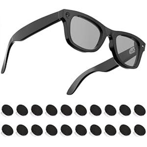 20 Pack LED Light Blocking Stickers for RayBan Meta Wayfarer, Skyler & Headliner (Gen 2) & Oakley Meta HSTN Smart Glasses Accessories, Precision Removable LowTack Blackout Camera Light Covers