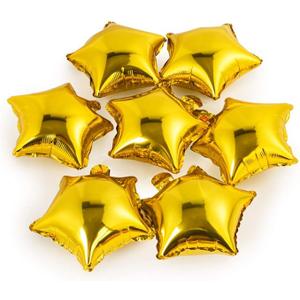 Star-shaped Balloon,10" Gold Foil Balloon Mylar Balloon,Pack of 42