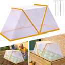 32" x 13" x 14" Garden Row Accelerator Plants Cover, Foldable Raised Garden Beds Vegetable Rows Plant Protector, Plant Net Cage Guard Greenhouse Cover for Protecting Vegetable Fruit from Animals